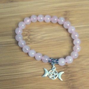 Jewelry - New Lovely Triple Moon Rose Gem Bracelet Jewelry - New Lovely Triple Moon Rose Gem Bracelet